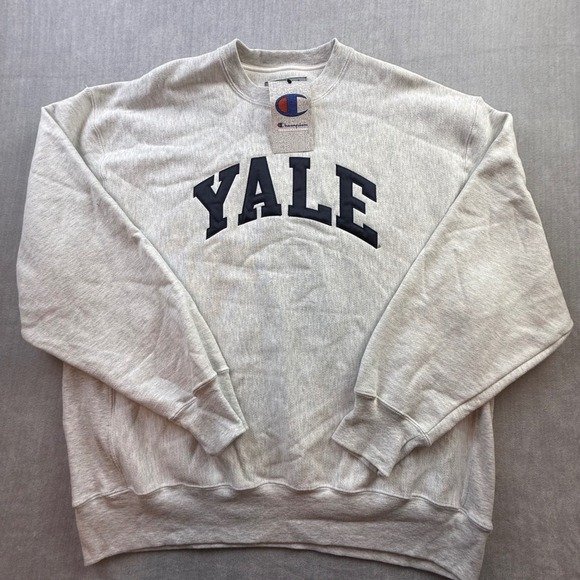 Champion Other - Champion Yale University Crewneck Sweatshirt XL Oatmeal Grey CS3050940 NWT Mens